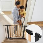 Biztonsági korlát 74-100 cm lépcsőkhöz és ajtókhoz fémből és fából