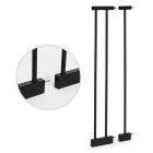 Biztonsági korlát 74-100 cm lépcsőkhöz és ajtókhoz fémből és fából