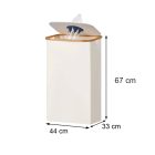 Szelektív palackgyűjtő 100l fehér