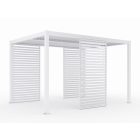 LUXE Lamellás oldalpanel (R) 123x218cm 4 m-ig fehér