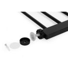 Biztonsági korlát 74-80 cm lépcsőkhöz és ajtókhoz fémből és fából