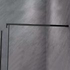 River walk in zuhanyfal 70x190 cm fekete