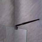 River walk in zuhanyfal 70x190 cm fekete