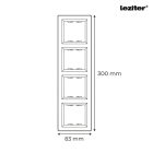 Nova négyes keret vízszintes fehér