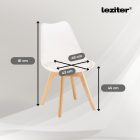 Zelma 4+1 étkező garnitúra fekete-fehér