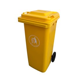 Hulladéktároló 120L sárga