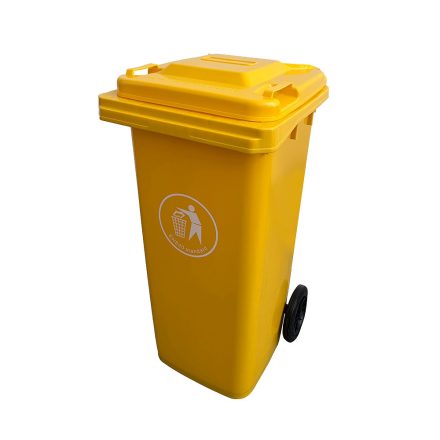 Hulladéktároló 120L sárga