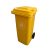 Hulladéktároló 120L sárga