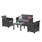 Claire VI 4 személyes kerti bútor garnitúra orlando asztallal