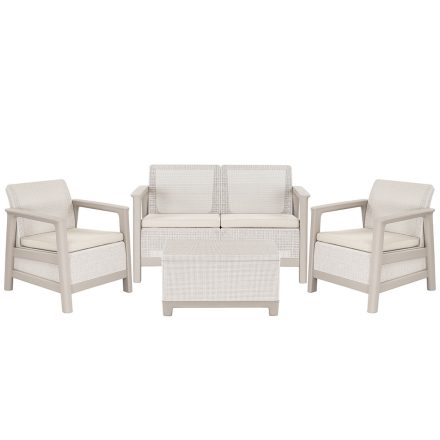 Scandi Box linea duo kerti bútor szett jute tárolós asztallal