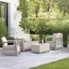 Scandi Box linea duo kerti bútor szett jute tárolós asztallal