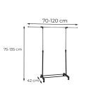 Ruhaállvány LRA-06 fekete