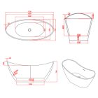 Lago szabadon álló fürdőkád