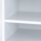 Miami éjjeliszekrény nyitott 40x40 cm fehér-fehér