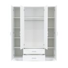 Miami gardróbszekrény 160x205 cm fehér-fehér