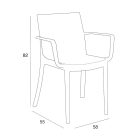 Trinity műanyag karfás kerti szék