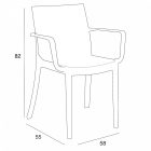 Violina 4+1 karfás kerti bútor garnitúra szett