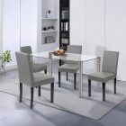 Cadiz 4+1 étkező garnitúra fehér-szürke