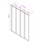 Tribeca 110x140 cm kádparaván