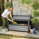 Decocoat műanyag kerti pad/tároló 227 L