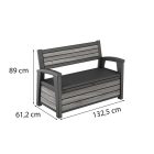 Decocoat műanyag kerti pad/tároló 227 L