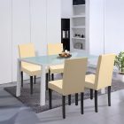 Mira 4+1 étkező garnitúra fehér-bézs