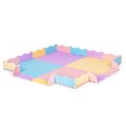 Habszivacs puzzle szőnyeg kerítéssel 141,5x141,5 cm 24 db