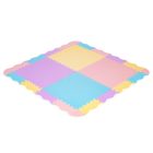 Habszivacs puzzle szőnyeg kerítéssel 141,5x141,5 cm 24 db