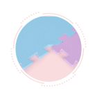 Habszivacs puzzle szőnyeg kerítéssel 141,5x141,5 cm 24 db