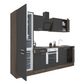   Yorki 270 konyhabútor alsó sütős, alulfagyasztós hűtős kivitelben