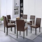 Cadiz 6+1 étkező garnitúra fekete-barna