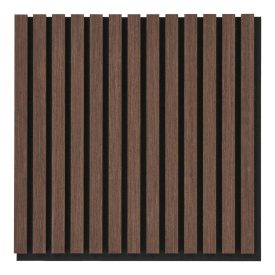   Akusztikus panel, fa furnér, dió, dió hatású 52x52x2,2 cm