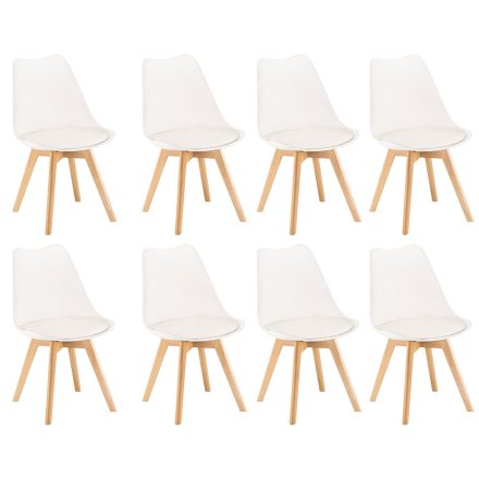 Silla étkezőszék 8 db fehér színben