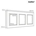 Nova dugalj, USB, TV csatlakozóval szürke szálcsiszolt kerettel