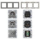 Nova dugalj, USB, TV csatlakozóval szürke szálcsiszolt kerettel