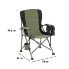 Leziter Comfort Plus karfás horgász szék pohártartóval zöld