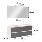 Vario Forte 120 alsó szekrény mosdóval