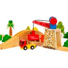 Fából készült vonatkészlet 74 db