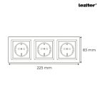 Nova III földelt dugalj  fehér kerettel