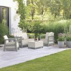 Scandi linea kerti bútor szett jute tárolós asztallal