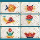 Szivárványos golyó mozaik kirakó Montessori fajáték