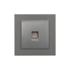 Nova UTP aljzat RJA-45 szürke szálcsiszolt kerettel