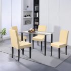 Karin 4+1 étkező garnitúra fekete-bézs