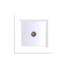 Nova TV csatlakozóaljzat fehér kerettel