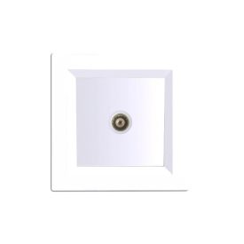 Nova TV csatlakozóaljzat fehér kerettel