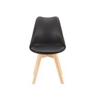 Silla étkezőszék 6 db fekete színben