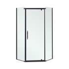 Celtic 100x100 cm ötszögletű zuhanykabin tálca nélkül fekete
