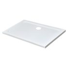 Modena Slim aszimmetrikus szögletes akril zuhanytálca, 80x120 cm