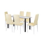 Norman 6+1 étkező garnitúra bézs
