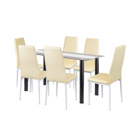 Norman 6+1 étkező garnitúra bézs
